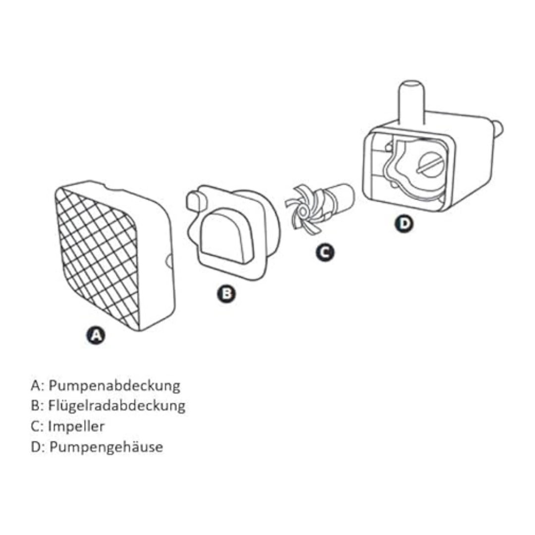 Pfotenquelle Vitalbrunnen 2.2L Wasserpumpe
